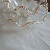 Centrotavola: coppa e sottocoppa in vetro