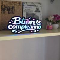 lampada buon compleanno