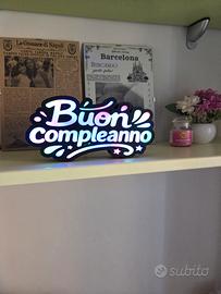 lampada buon compleanno