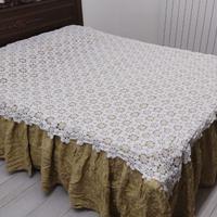 Copriletto letto singolo ad uncinetto 100% cotone