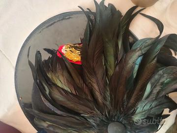 Cappello bersagliere piumato, fez, "stupida", cord