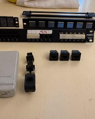 Lotto Networking Cat6 + Moduli RJ45 + Switch 3Com