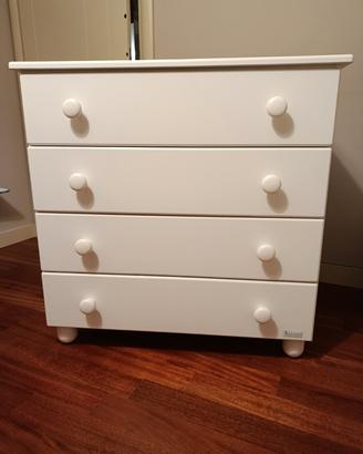 cassettiera per vestiti bambini