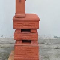 stufa in terracotta a legna