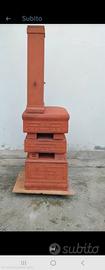 stufa in terracotta a legna