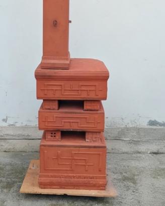 stufa in terracotta a legna