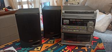 Stereo Philips con casse audio Aiwa