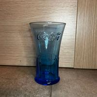 Bicchiere Coca-cola alto azzurro nuovo collezione