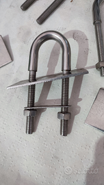 Golfare, anelli a U acciaio inox