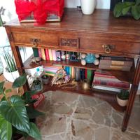 Scrttoio libreria vintage in legno massello