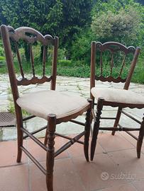 COPPIA SEDIE VECCHIO PIEMONTE