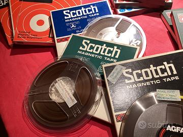 NASTRO MAGNETICO SCOTCH & AGFA BOBINE DA 18cm 7inc