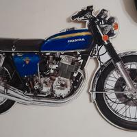 Honda 750 Four 1972  Cartonato sagomato 100x60