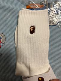 calzini bape bianchi taglia unica