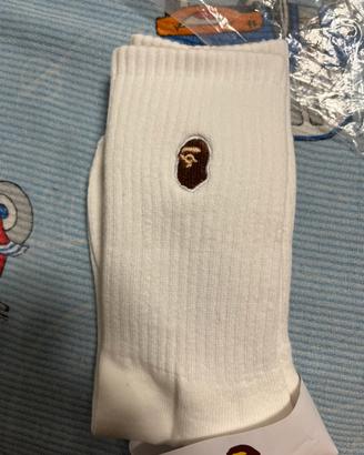 calzini bape bianchi taglia unica