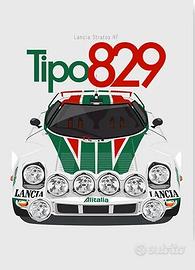 Lancia Stratos Alitalia Rally poster da collezione