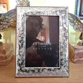 Cornice Portafoto Argento 925 anni 90 foto cm12x18