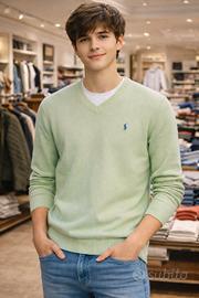 Maglione scollo a V Ralph Lauren