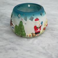 porta candela natalizia