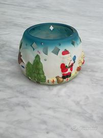 porta candela natalizia