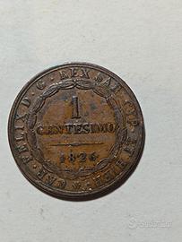 1 centesimo 1826 Carlo felice raro 