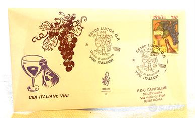 Cibi Italiani: Vini - Busta FDC Numerata 1996