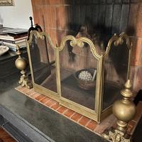 Parascintille e alari in ottone