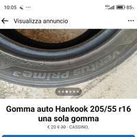 gomma auto usata