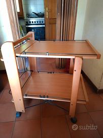Foppapedretti Service Carrello Portavivande Noce