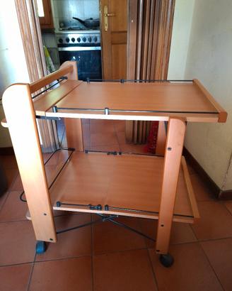 Foppapedretti Service Carrello Portavivande Noce