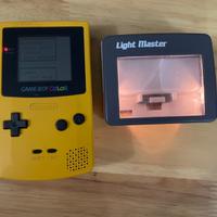 Nintendo game boy color giallo + light master