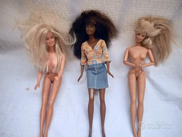 3 bambole Barbie vintage originale 