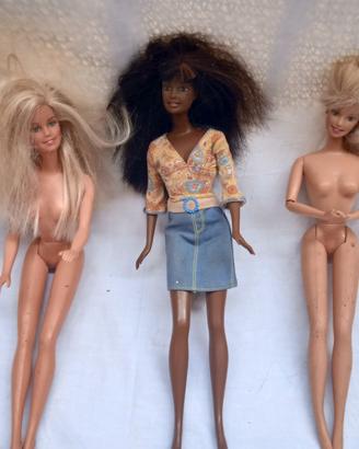 3 bambole Barbie vintage originale 
