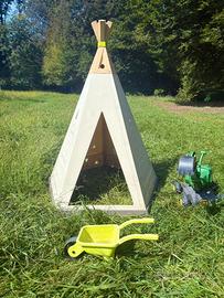 Capanna + scavatore giocattolo