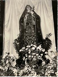 Antica Foto Madonna Addolorata Trani Bat anni'40