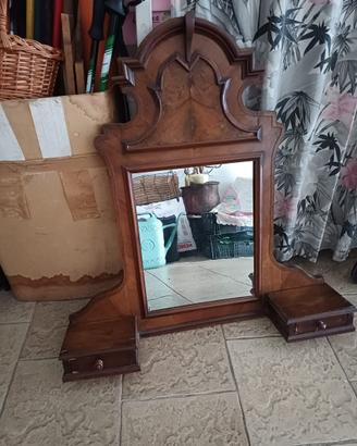 Specchiera antica da comò anni ’30 in legno