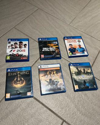 Lotto giochi PS4 e PS5 usati titoli