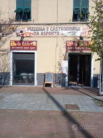 Pizzeria gastronomia piu muri negozio