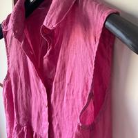 Bluse Rossopuro senza maniche tg M in Puro Lino