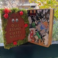 Libro -scatola con Alice nel Paese delle merav....