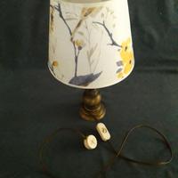 Lampada Antica Da Tavolo in Ottone Retrò