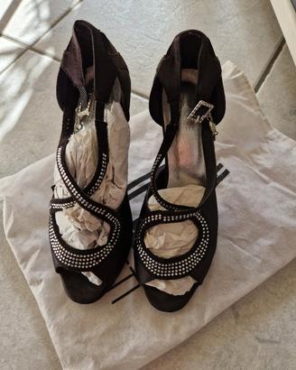 scarpe da ballo pelle tg 36 nere