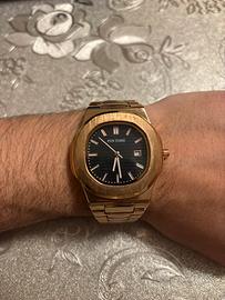 Orologio PIN TIME oro rosa stile Patek Philippe