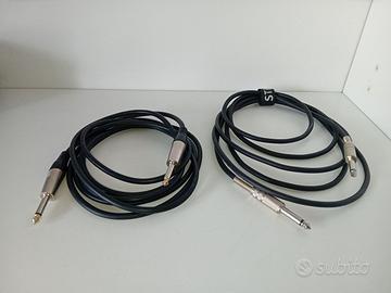 coppia cavi jack jack da 3 mt