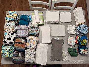 Set pannolini lavabili newborn+taglia unica