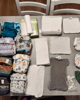 Set pannolini lavabili newborn+taglia unica
