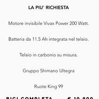 Bhoss King Bike Wind Star con motore nascosto 
