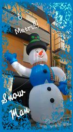 pupazzo di neve gonfiabile