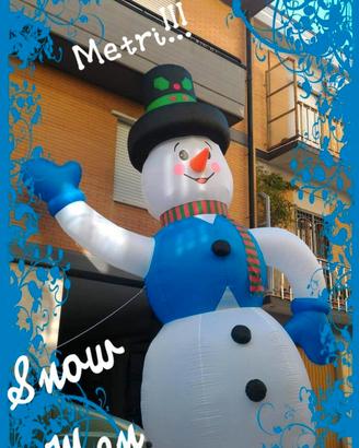 pupazzo di neve gonfiabile