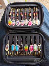 Cucchiaini pesca con custodia 